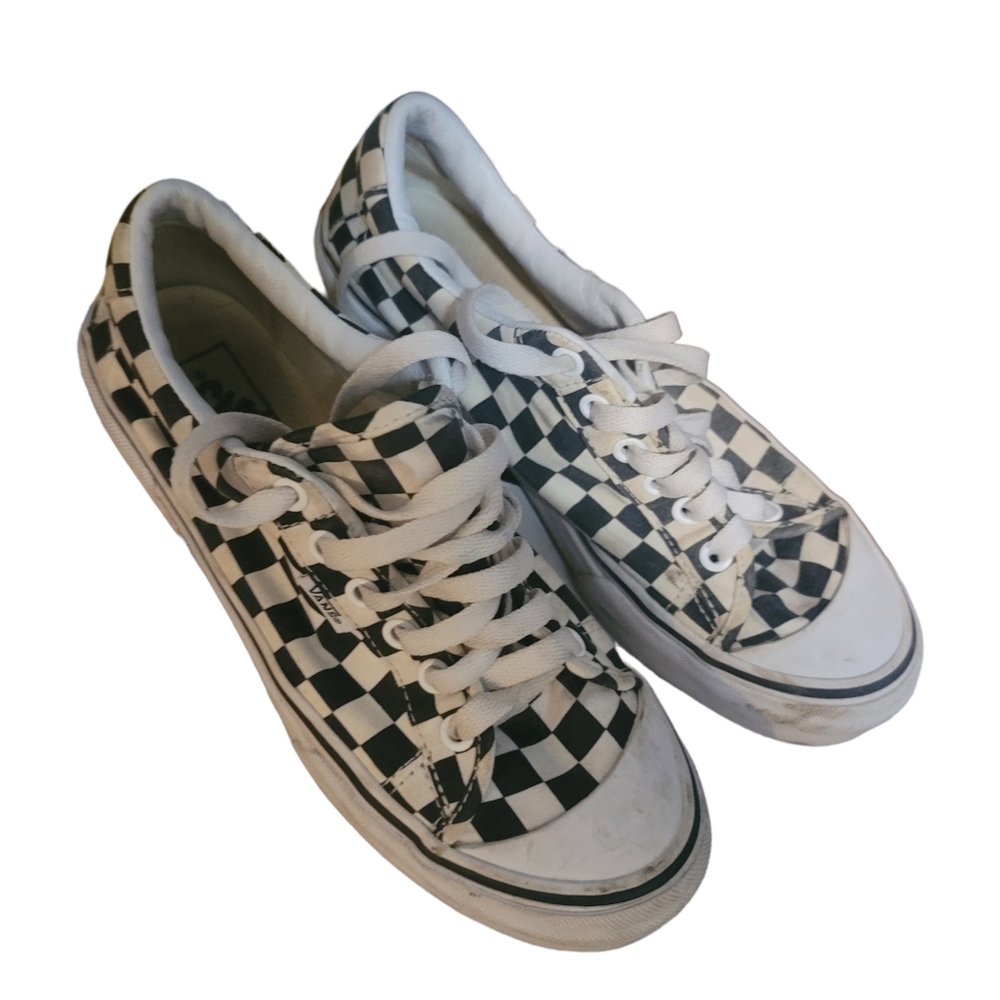 VANS Classic Checkerboard Lace-up Sneakers Size 8